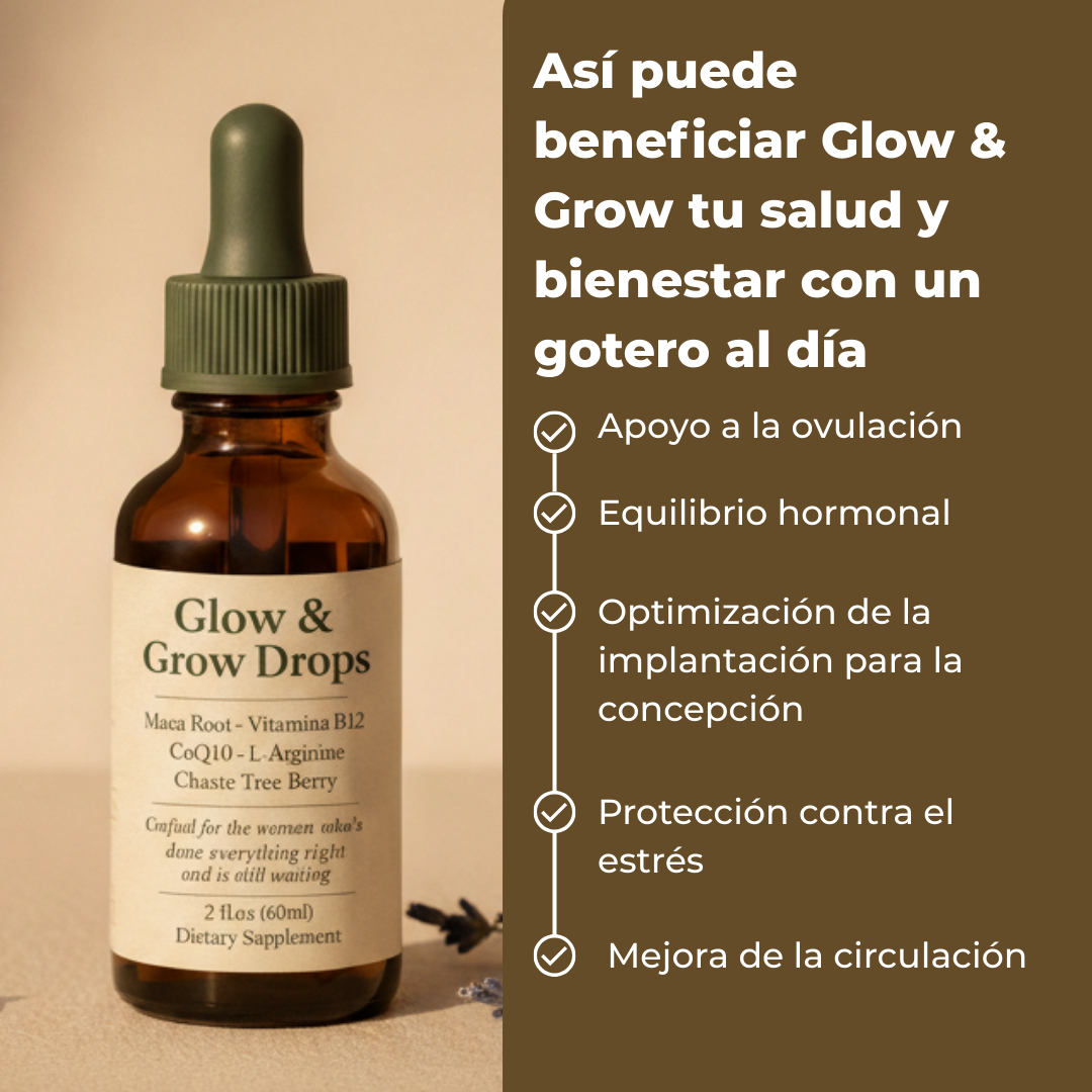 Glow & Grow Drops | Un soporte real para tu fertilidad