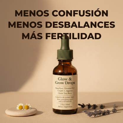 Glow & Grow Drops | Un soporte real para tu fertilidad